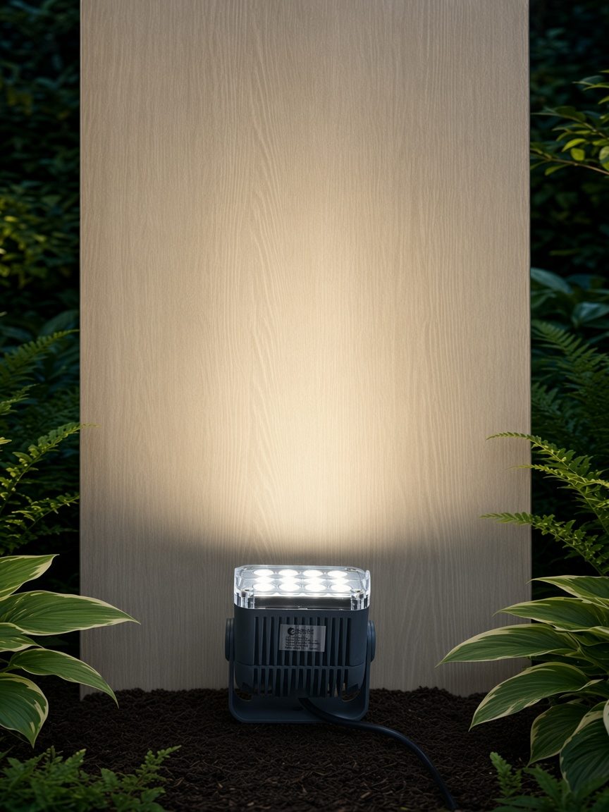 فتنك صغير خارجي للحدايق والجدران 12W · 15° · IP65 — 2